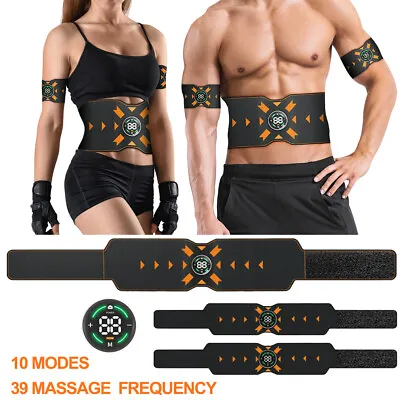 ABS Abdominal Toning Trainer Ab Sport Exercise Belt EMS Muscle Stimulator Unisex • $49.99