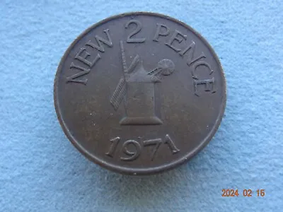 1971 Guernsey 2 New Pence Bronze  • $1