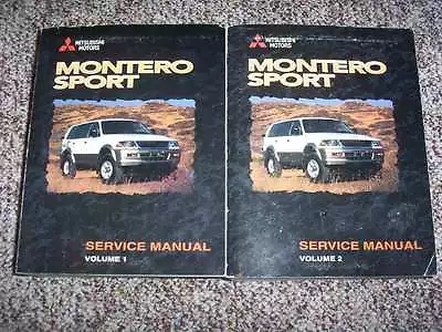 1998 Mitsubishi Montero Sport Shop Service Repair Manual ES LS XLS 4WD 2.4L 3.0L • $195.30