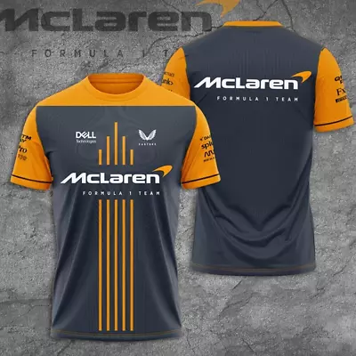 Custom Name 2023 McLaren F1 Racing Team 3D All Over Printed T-shirt S-5XL • $26.90