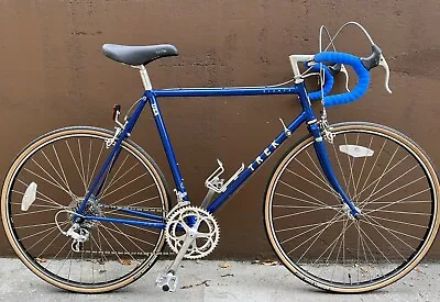 Vintage Trek ELANCE 400 USA Road Bike 57cm Frame Blue Shimano Groupset • $780