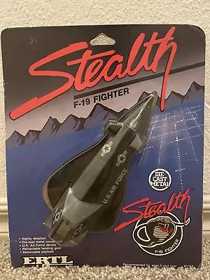 1989 Vintage Sealed Ertl Diecast Metal F-19 Stealth Fighter Jet U.S. Air Force • $40