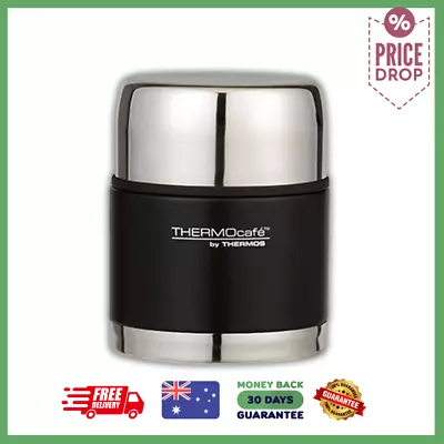 THERMOcafe 500mL Stainless Steel Vacuum Insulated Food Jar - Black-AU Stock • $21.50