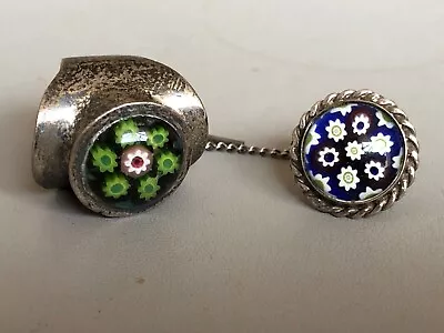 Two Hallmarked Silver & Caithness Millefiori Jewellery Items • £19.99