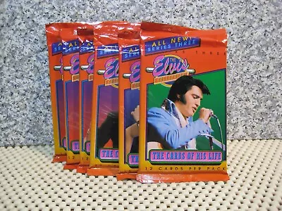 ELVIS-CARDS OF HIS LIFE--Series 3--6 Factory Sealed Packs--(12 Cards Per Pk) • $6.50