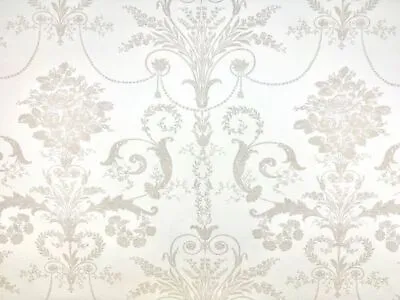 Laura Ashley Josette Dark Linen Fabric Damask Curtains Furnishing Material Per M • £8