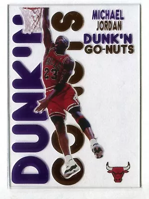 1998-99 E-X Century Dunk 'N Go Nuts #15 Michael Jordan Bulls REPRODUCTION • $100