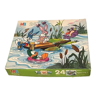 Tiny Toon Adventures Lake 24 Piece Puzzle MB 4072-3 1989 Swimming Vintage • $11.98