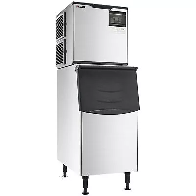 WILPREP 350lb/24H Commercial Ice Maker Machine 275 LBS Storage Bin Auto Cleaning • $1299.99