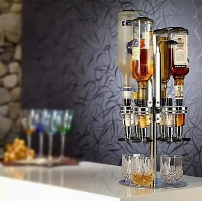 4/6 Bottle Liquor Dispenser Wine Beer Alcohol Drink Bar Beverage Dispenser 25ml • $44