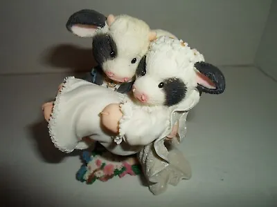 Vintage 1995 ENESCO Mary Moo Moos  I'LL Never Love An-Udder   Wedding Couple • $14.75