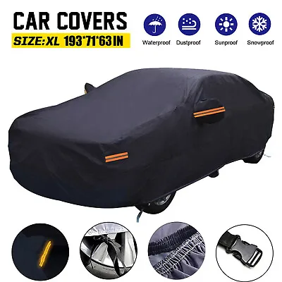 Waterproof Full Car Cover Outdoor UV Snow Dust Rain Resistant Protection US A3A6 • $26.97