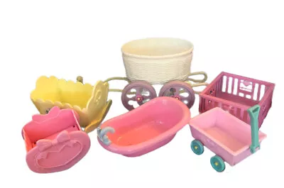 VTG My Little Pony G1 Replacement Lot Carriage Wagon Swing Cradle Playpen Tub • £38