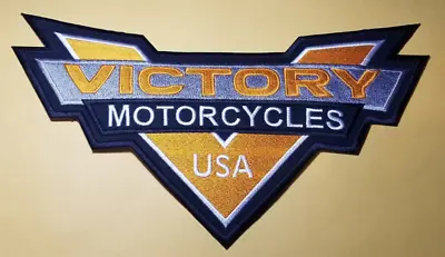 Victory Motorcycles Worldwide Ship Embroidered Orange Patch 6 X 11  • $24.99