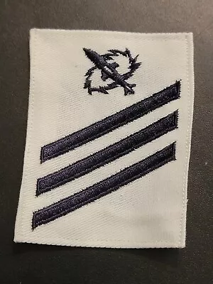 Original Vietnam US Navy Non Rated Mark Missile Technician E3 White Square • $10