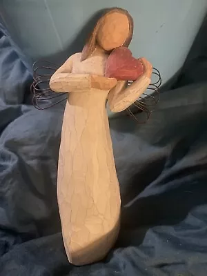 Susan Lordi Demdaco Willow Tree Angel Of The Heart 2000 Made In China Figurine • $2.25