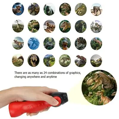£6.89 • Buy Dinosaur Pattern Torch Projector Flashlight Children Kids Educational Toys UK
