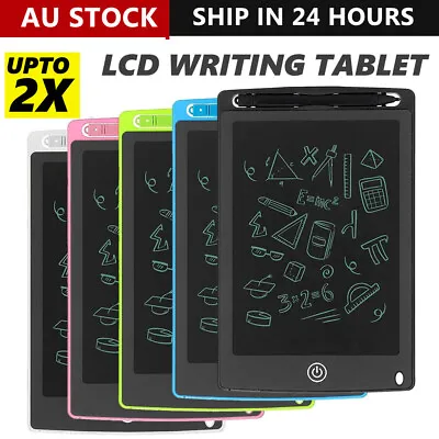 -2x 8.5  10  12  LCD Writing Tablet Drawing Board Colorful Handwriting Pad Kids • $8.31