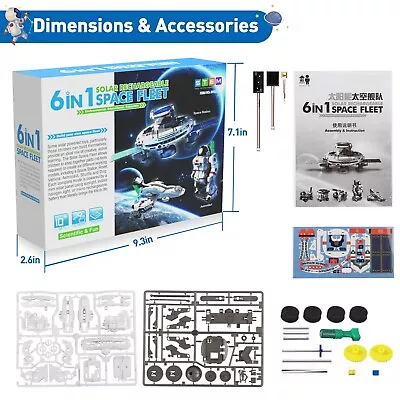 Freecat STEM Toys 6-in-1 Space Solar Robot KitEducatoinal Learning Science Buil • $25.89