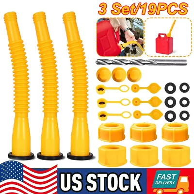 3 SETS Gas Can Spout Replacement For Scepter Briggs&Stratton Blitz Midwest • $12.34