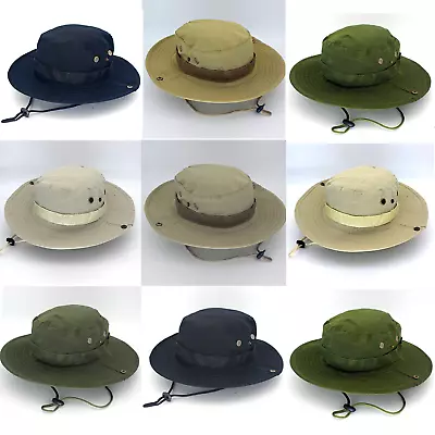 Sun Hat Bucket Cargo Safari Bush Boonie Summer Fishing Hat For Men Women UPF 50+ • £5.99