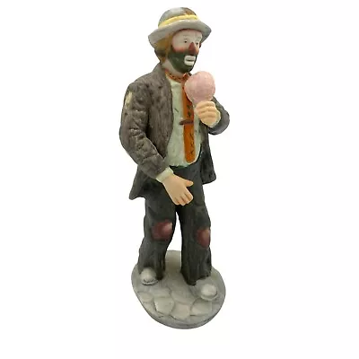 Vintage Emmett Kelly Clown Hobo Cotton Candy 8  Figurine • $24.98