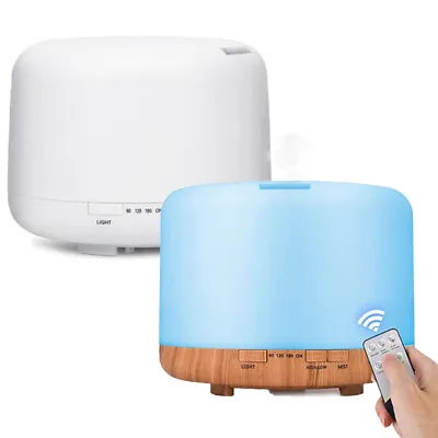 $12.99 • Buy NEW 500ML Aroma Aromatherapy Diffuser LED Oil Ultrasonic Air Humidifier Purifier