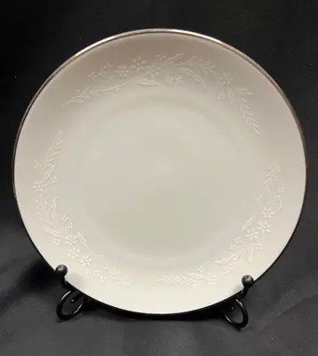 $3.50 • Buy Noritake Georgian White On White Platinum Rim Bread Plates - 7 Available