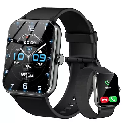 Smart Watch Men Women Fitness Tracker Heart Rate Monitor Sport Watches IP68 • £20.99