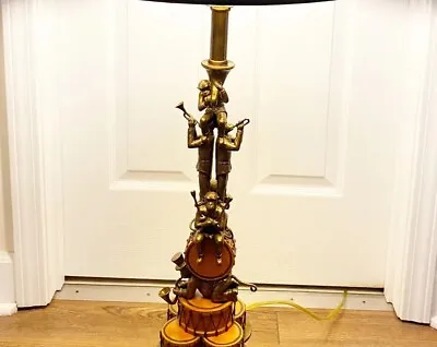 Mainland Smith Heavy Table LAMP MONKEY CHIMP Band Instruments DEFECTS  NO RETURN • $175