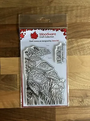 Woodware Toadstools Clear Stamp Set JGS744 • £4.95