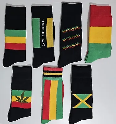 £6.49 • Buy Men Women Reggae Jamaican Flag Rasta Socks Carnival Festival One Pair Size 6-11