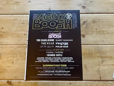 Framed Advert 11x8 The Mighty Boosh Festival - The Charlatans. Gary Numan • £22.99