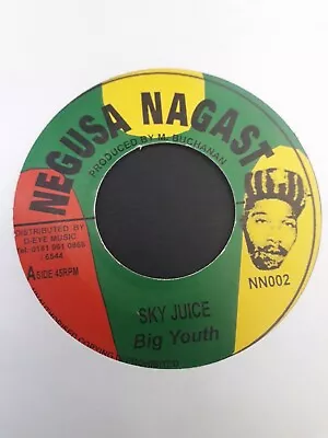 £5 • Buy Big Youth -Sky Juice - Negusa Nagast NN002 UK 45rpm 1998 Reissue Roots Reggae