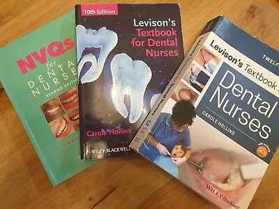 Dental Nurse Books NVQ's Levison's / CAROLE HOLLINS( 3 BOOKS) • £35.99