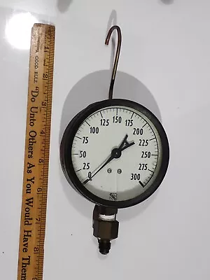 Vintage 1850 Ashcroft 300psi Pressure Gauge Made In USA RARE  A  NEEDLE - WORKS • $39.99