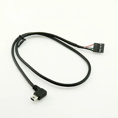 Mini USB Male Right / Left Angle To Dupont 5 Pin Female Header Motherboard Cable • $2.49