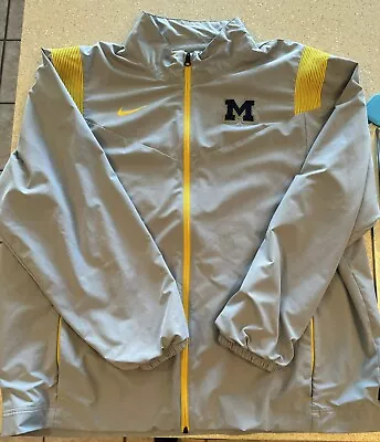 Gray Michigan Wolverines Nike Jacket 2XL XXL • $20