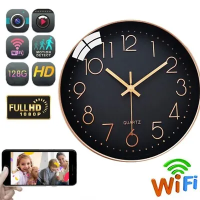HD 1080P Wireless WIFI Wall Hanging Clock Camera Video Recorder Motion Detection • $96.88