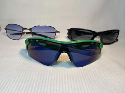 3 Oakley Sunglasses RADER LOCKBIG SQUARE WIRE & (4+1)2 • $49.99