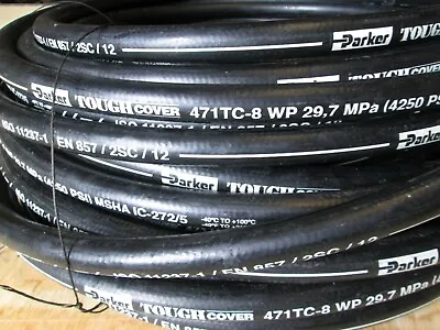 Parker Hydraulic Hose 471tc-8 1/2  25' Feet Two Wire Hose 100r16  • $118.25