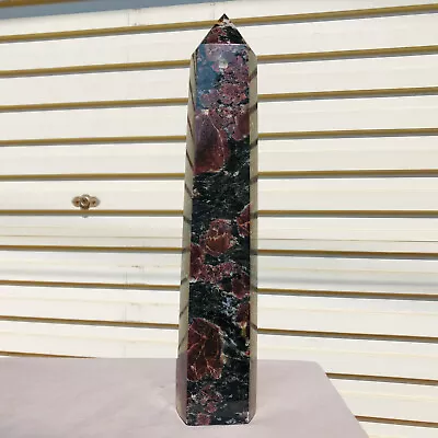 6.94lb Natural Fireworks Stone Obelisk Quartz Tower Crystal Wand Point Healing • $4.25