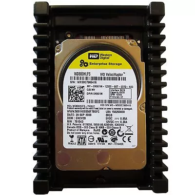 HDD Hard Disk 35” SATA WD Velociraptor 10.000RPM 80GB Disc Desktop Computer • $169.15