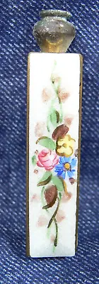 Vintage 1950s Enameled Floral/Flower Brass Address Book Purse Compact Womens Lad • $16