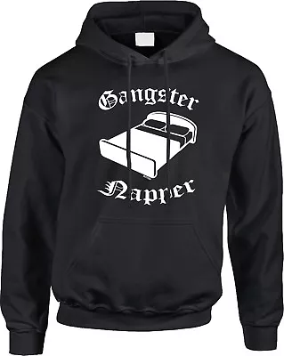 Gangster Napper Parody Pun Funny Humor Sleep Nap Bed Joke Meme Mens Hoodie • $43.95