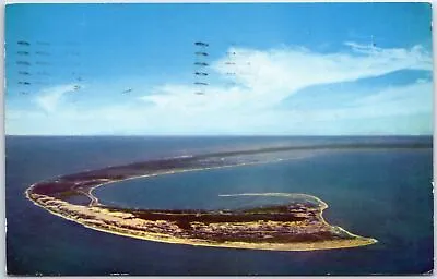 Vintage Postcard Aerial View Of The Tip Of Cape Cod Brewster To Race Point 1962 • £8.54