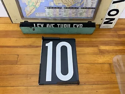 Ny Nyc Bus Roll Sign Section #10 Mylar 16  X 12  Vintage Collectible Home Decor • $39.99