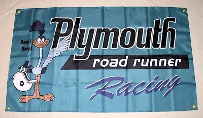 Plymouth Racing 3'x5' Flag Banner Roadrunner Chrysler Mopar Dodge Fast Shipping • $14.94