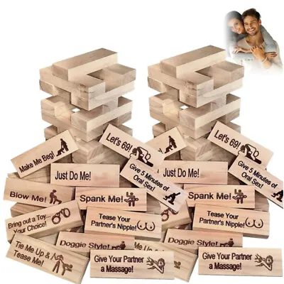 Super Naughty Block Tower Game - Couple Activities & Date Night Ideas • £11.39