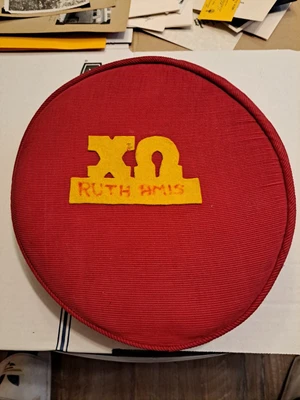$49.95 • Buy Rare Vintage CHI OMEGA Sorority Throw Pillow? Named Student